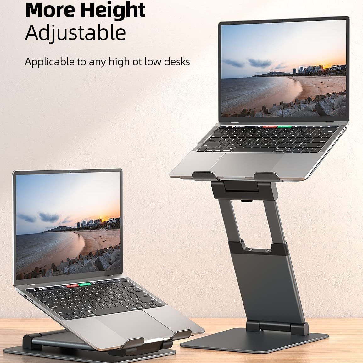 Notebook Bracket Laptop Bracket Aluminum Alloy Desktop Adjustable Base 360-degree Rotation - Image 9